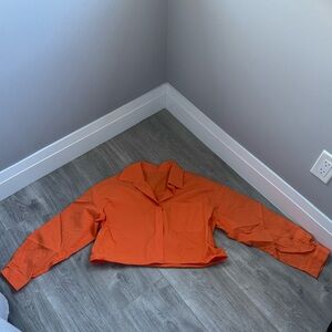 Large Orange Crop Top